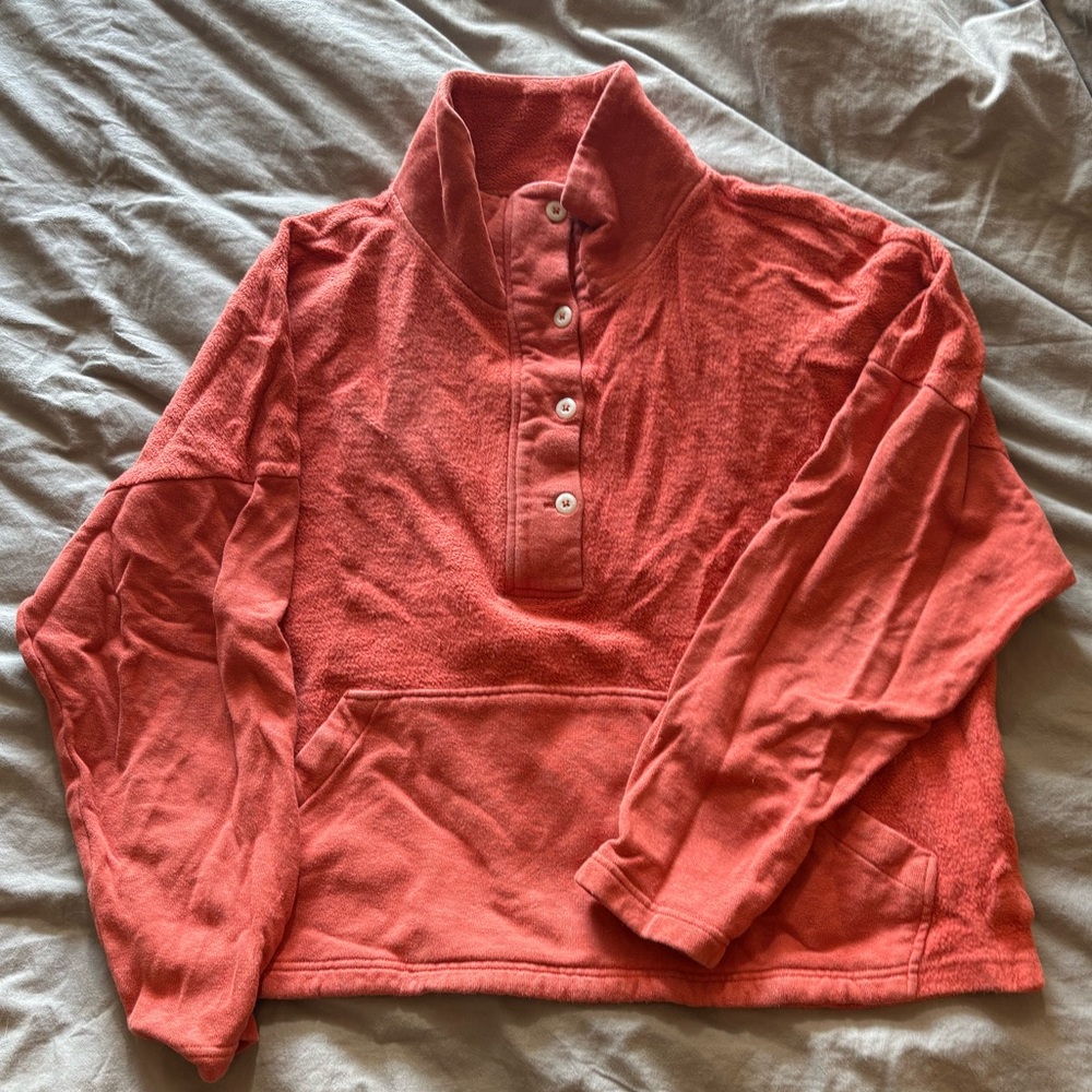 REI Henley style fleece sweatshirt